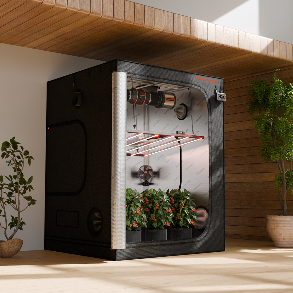 A reliable grow setup starts with a controlled environment 🌱

The Spider Farmer Black Grow Tent is built for stability, durability, and complete light control! 

Its 1680D extra-thick fabric blocks external light, while the reflective mylar interior helps maximize every photon