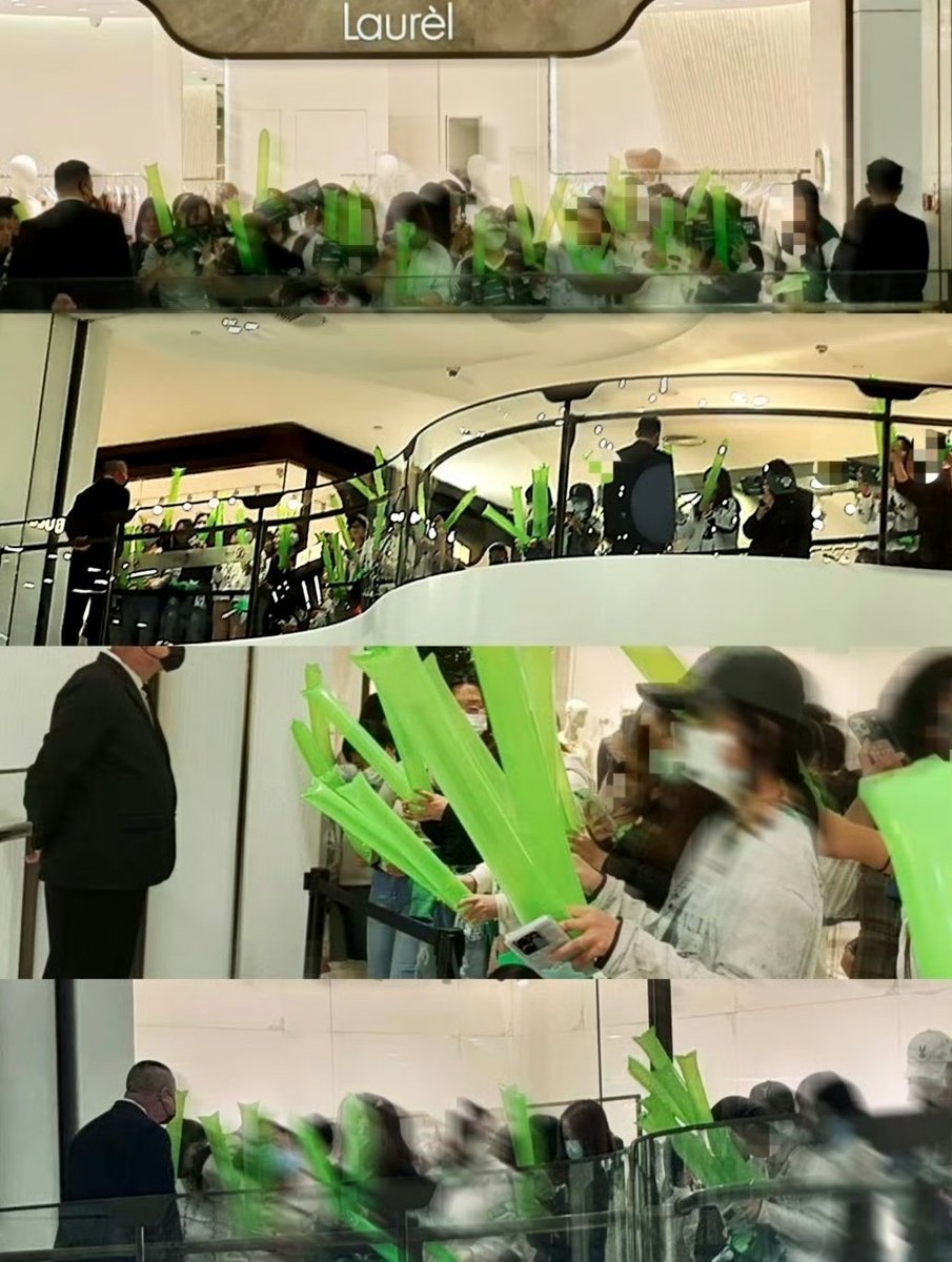 สรุปเป็นงาน pop up store prada ที่ปักกิ่งในชีวิตเพิ่งเคยเห็นการคีฟเมนชนิดที่ว่าถ้าห้างมี 5 ชั้น แฟนคลับสามารถแบ่งสีเมมเบอร์ตามชั้นต่างๆ เป็น เหลือง เขียว ส้ม น้ำเงิน แดง ได้โดยมิได้นัดหมาย ยอมใจจริงๆ 🥲