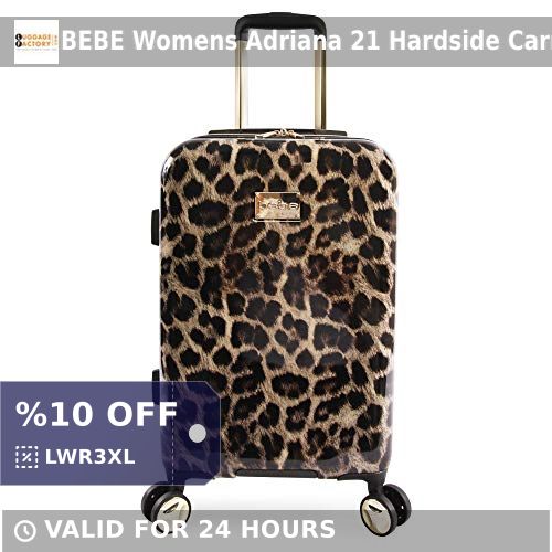 Luggage_Factory's tweet image. Travel in style with the BEBE Adriana 21" Hardside Carry-on Spinner in Leopard! 🐆✨ Gracefully zip through the terminal with 8-wheel, 360° spinners &amp;amp; a chic trolley handle. Elegance meets function - perfect for your next adventure! 🧳 #TravelInStyle shortlink.store/ptppb0f8urgb