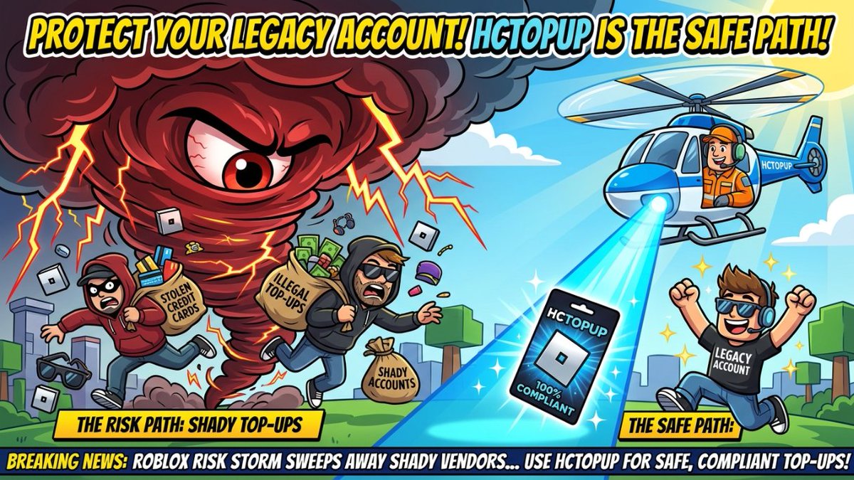 Lee_351175's tweet photo. Thousands of Roblox accounts are getting perma-banned! The cause: Chargebacks from black market top-ups. NEVER share logins. HCTOPUP offers clean codes, 0% fees, &amp; instant delivery. Read our technical autopsy.
👇https://t.co/2U8nuE7h25 https://t.co/6oMco85G0S