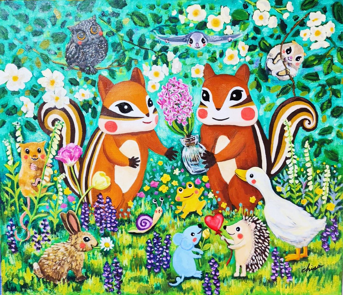 【公式】藤岡ちさ 新宿伊勢丹『アートサファリ』出展中🌷 4.12（日）まで🐿️ tweet media