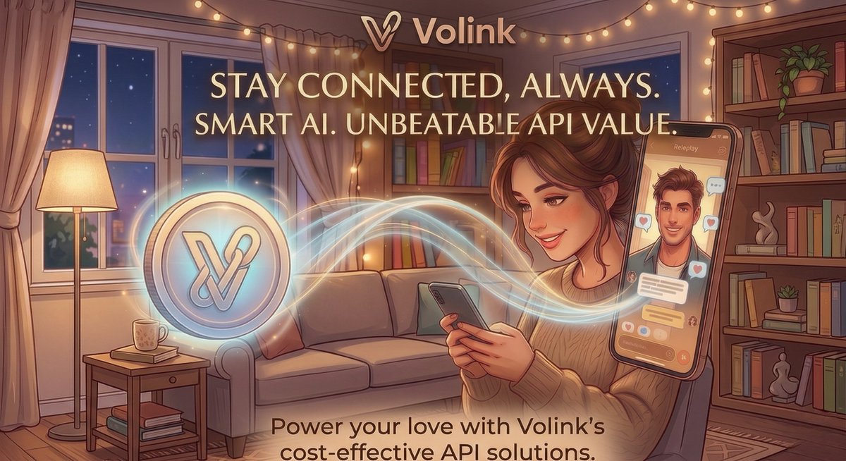 volinkorg's tweet photo. Elevate your roleplay connections. Volink delivers smarter AI and unbeatable API value. Better conversations, lower costs. Power your love with Volink's API solutions now!
https://t.co/LQUybGrW7Z

#AIRoleplay #API https://t.co/cxEsUqbAPh