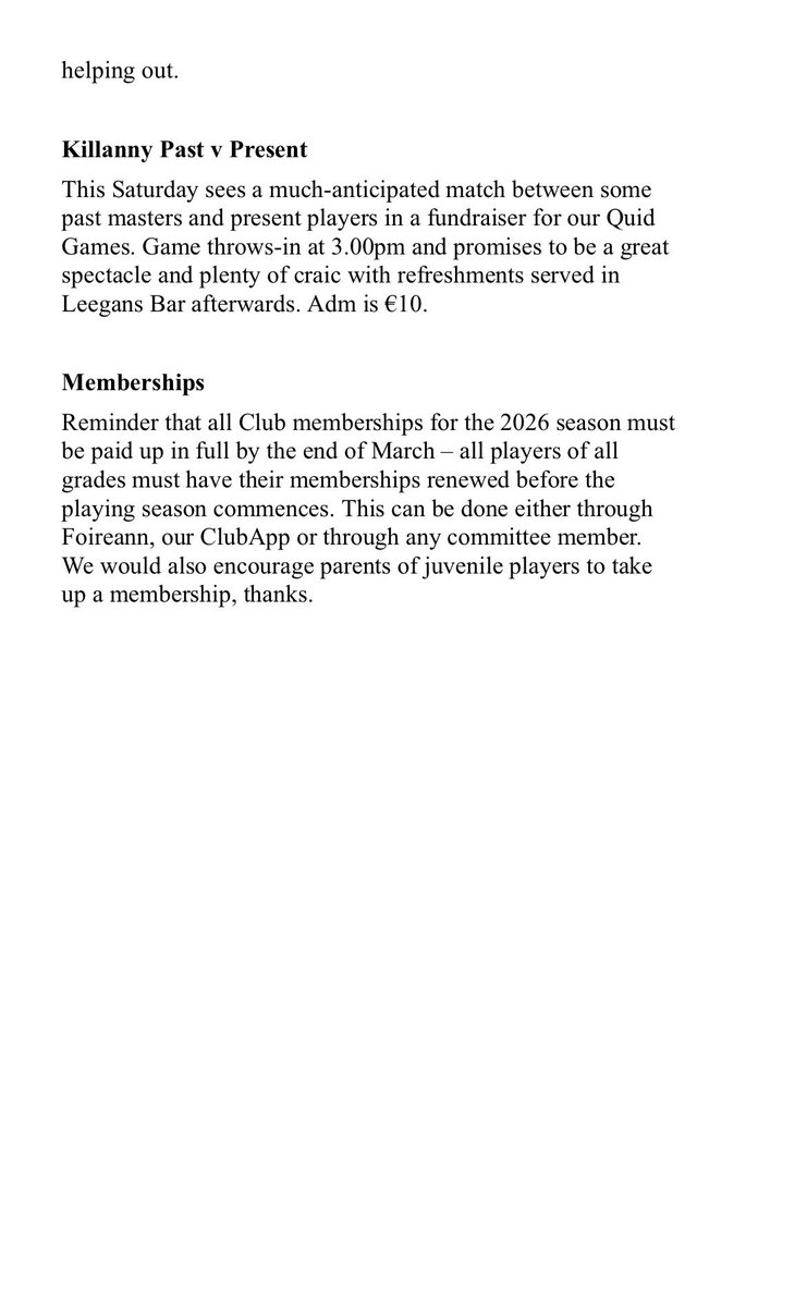 Killanny GFC tweet media