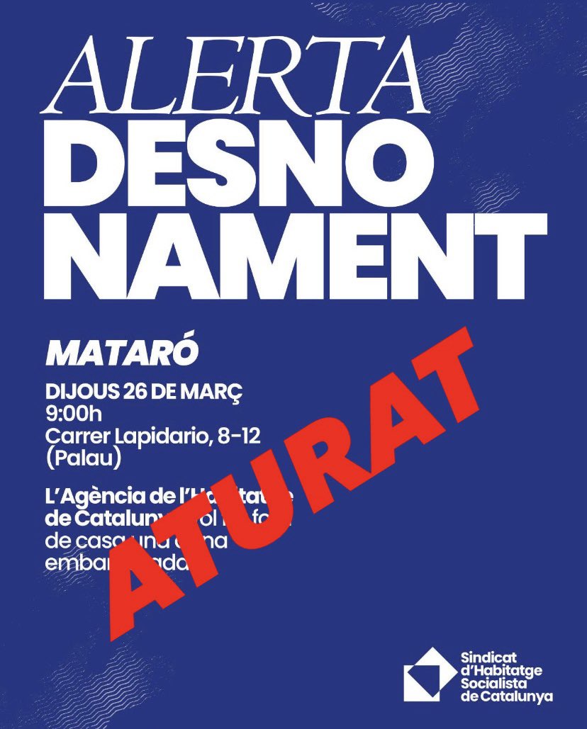 Sindicat d’Habitatge de Mataró tweet media