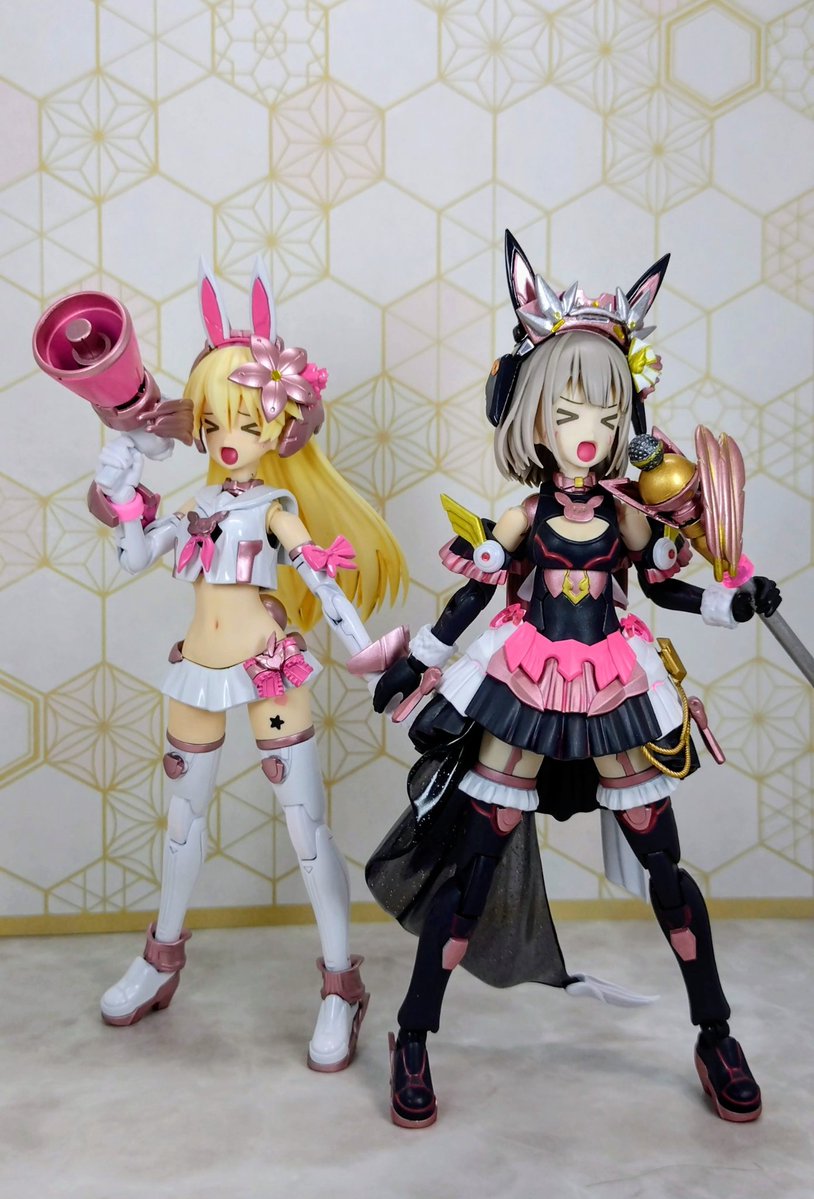 リリネル製作中...
とりあえず塗ったー✨まだまだ部分塗装せにゃならんがええ感じ✨リリネルの方も(≧▽≦)顔追加!!
カワイイかわいい💖(´ω｀*)

 #30ms