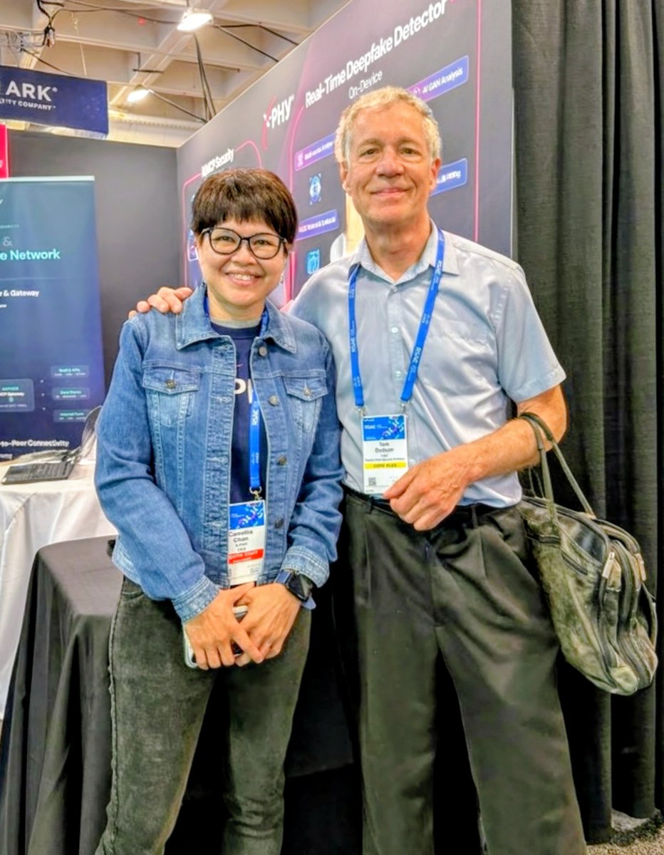 XphySecure's tweet photo. Day 3 at #RSAC2026 and we’re having a total "pinch-me" moment! 🛡️

Super excited to host Tom Dodson (Supply Chain Security Architect at @intel) at Booth 5256. Discussing the future of hardware-enforced AI with a true titan of silicon integrity is the ultimate validation. https://t.co/dd54rFIRRl