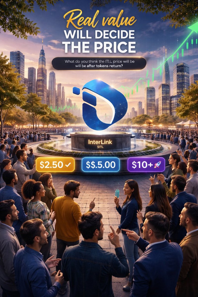 interlinklabss's tweet photo. Engagement Caption 💬
“What do you think the ITL price will be after tokens return?
$2.50 ✅ | $5.00 🔥 | $10+ 🚀
Comment your prediction!”
#itlg #ITLX_Defi #itl #interlink #inertlinklabs https://t.co/XsrgGmdBVP