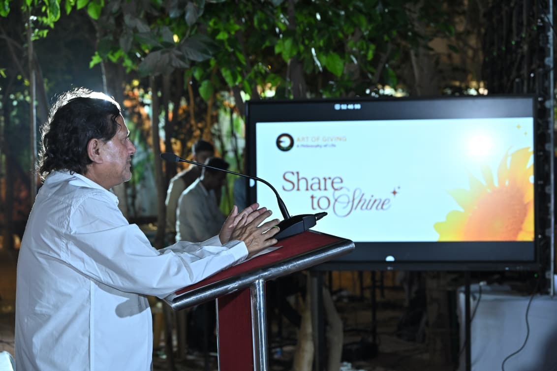 KIITUniversity's tweet photo. We are pleased to share that the theme for Art of Giving 2026 has been declared as “Share to Shine,” a message that reflects the core philosophy of the movement founded by our Hon’ble Founder Prof. Achyuta Samanta.

Observed globally every year on 17th May, the Art of Giving has grown into a people’s movement followed across many countries, encouraging individuals to practise simple acts of giving in their daily lives. The 2026 theme continues this thought by emphasising that sharing — whether it is time, knowledge, food or care — brings people closer and creates a positive impact in society.

As we move towards the celebration of Art of Giving, KIIT encourages all its staff, students, alumni and well-wishers to take part in this initiative through meaningful and simple actions such as sharing meals, supporting others, spending time with those in need, and organising community activities.

This year’s theme carries a clear message — when we share, we grow together.

#ArtOfGiving #ShareToShine #AOG2026