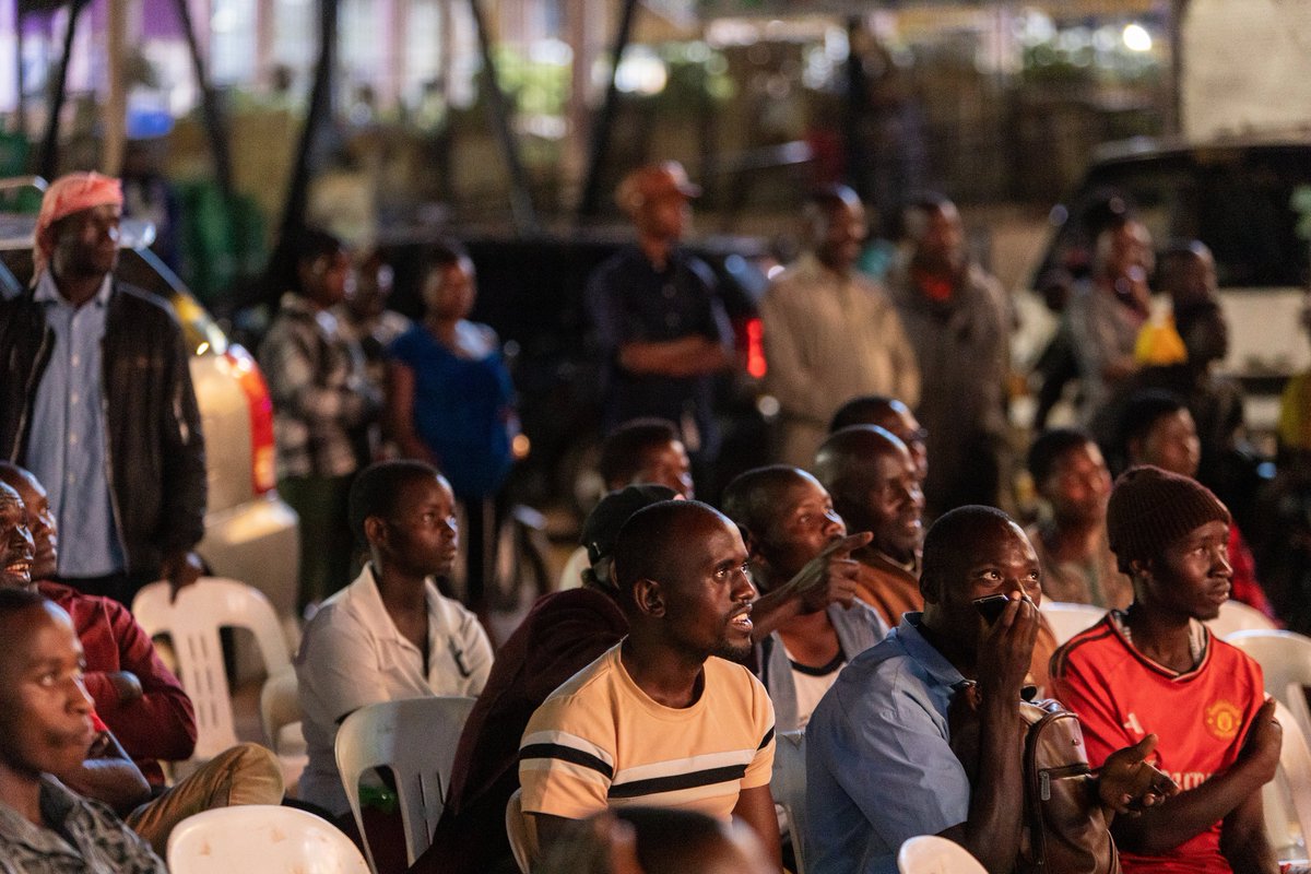 cinemaUGApp's tweet photo. Community screenings play a bigger role than most people realize, especially in growing a local film industry.

First, they build an audience for local content. Many people don’t actively go looking for Ugandan films, so taking films directly to communities helps create interest, appreciation, and demand.

@UCC_Official is doing the industry a great service through The Regional Film Competition (RFC).

📸: #RFC2026 - Western Region, Hoima Central Market.
#RegionalFilmCompetitions