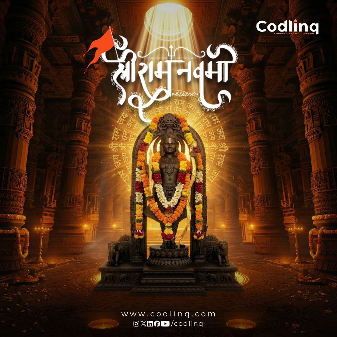 codlinq's tweet photo. πJai Shri Ram!π©
On this sacred occasion of Ram Navami, may Lord Ram bless your life and business with strength, wisdom & success. β¨
π: +91 78793 18073
π: https://t.co/hPrmmECaur
βοΈ: connect@codlinq.com
#RamNavami #JaiShreeRam #HappyRamNavami #codlinq #codlinqtechnologies https://t.co/pd0Guqb8MP