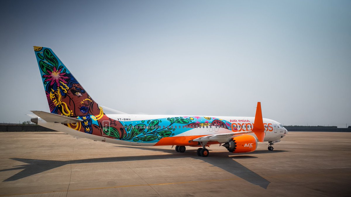 Air India Express unveils the 'Flying Canvas', a special art wrapped aircraft as part of its partnership with Kochi-Muziris Biennale
<a href="/AirIndiaX/">Air India Express</a>