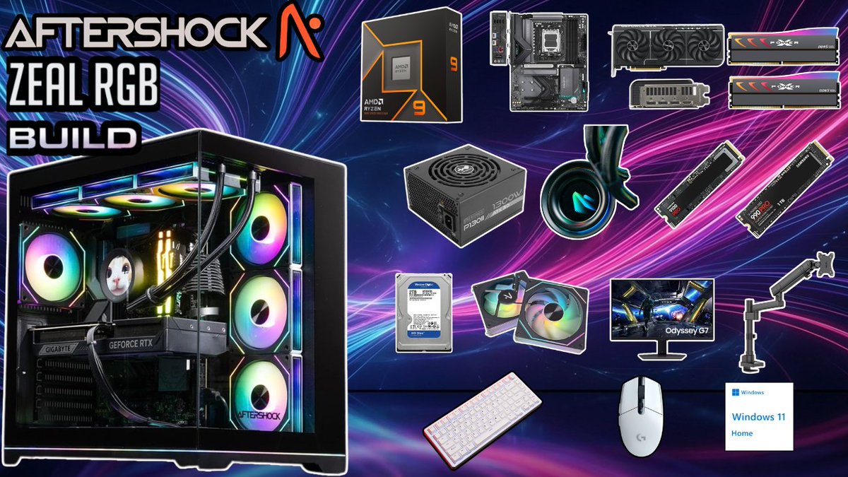 Jake4Respawn's tweet photo. Aftershock Zeal RGB Build 🔥

This is what I’m running for the return.

Ryzen 9 9950X3D
RTX 5080
64GB RAM

March 28. 9AM ACST. YouTube.

J4R returns.

#Jake4Respawn #J4R #Gaming #Streaming #AfterShockPC #YouTubeLive https://t.co/veaKrVRrc7