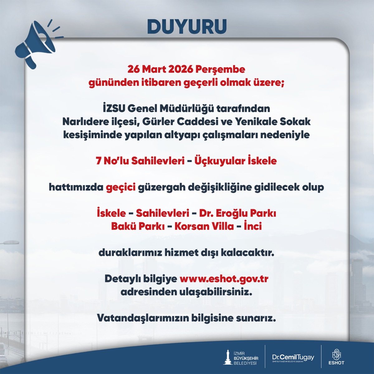 ESHOT Genel Müdürlüğü tweet media