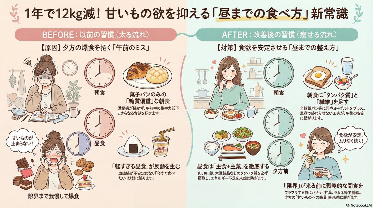 甘い物が欲しくなる原因はコレでした！
