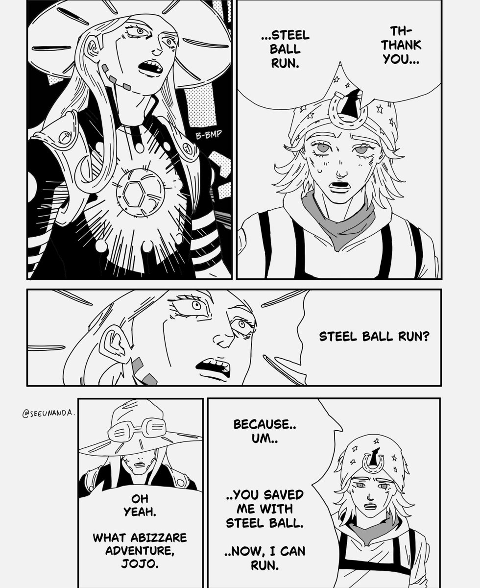 Th- thank you, steel ball run...