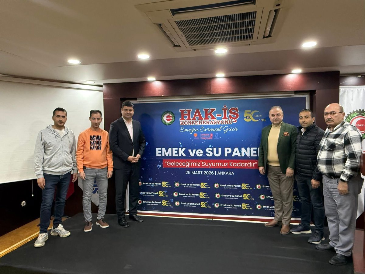 HAK-İŞ’TEN DÜNYA SU GÜNÜ’NE ÖZEL 
EMEK VE SU PANELİ

ARSLAN: “SUYUN TİCARİLEŞTİRİLMESİ KABUL EDİLEMEZ”

HAK-İŞ İklim ve Çevre Değişikliği Komitesi tarafından, Dünya Su Günü’ne özel “Emek ve Su” Paneli gerçekleştirildi.

Ayrıntılar 👇

hizmet-is.org.tr/haberler/hak-i…