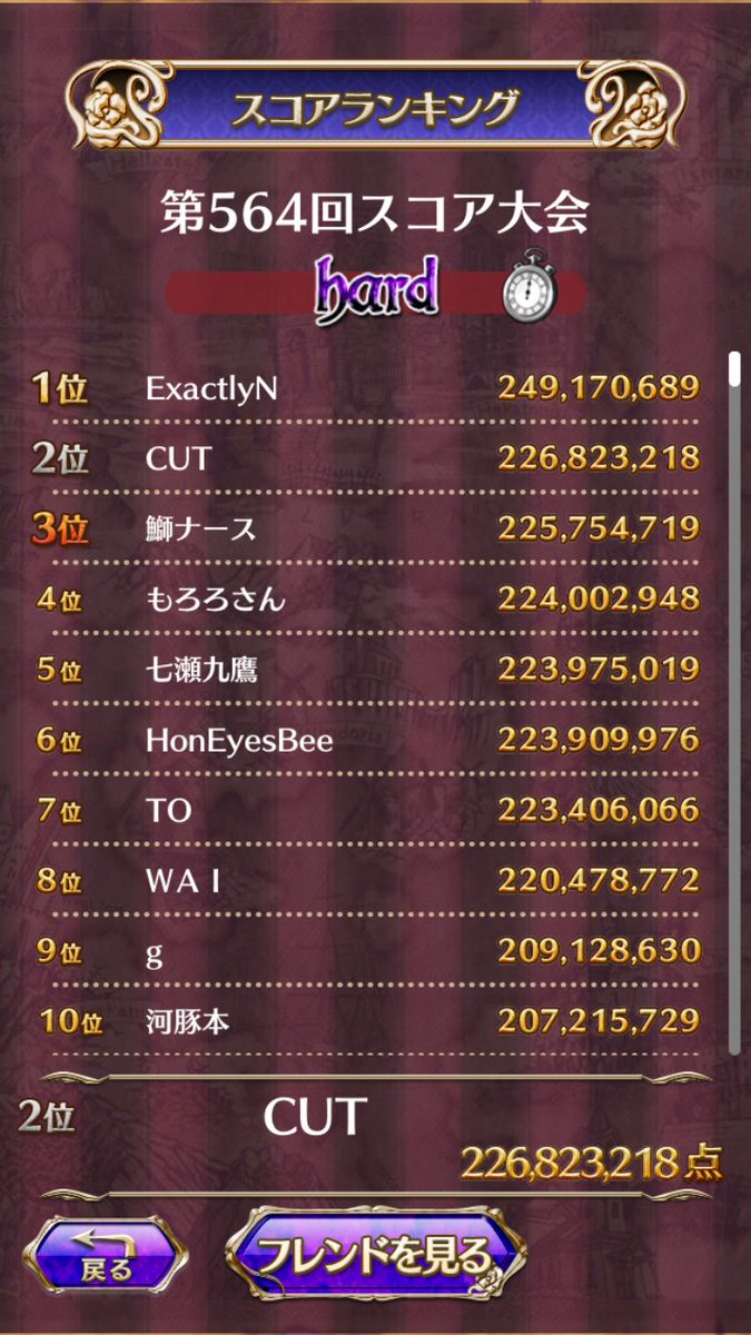 ＣＵＴ@スト6とごまおつとその他ゲームと。 tweet media