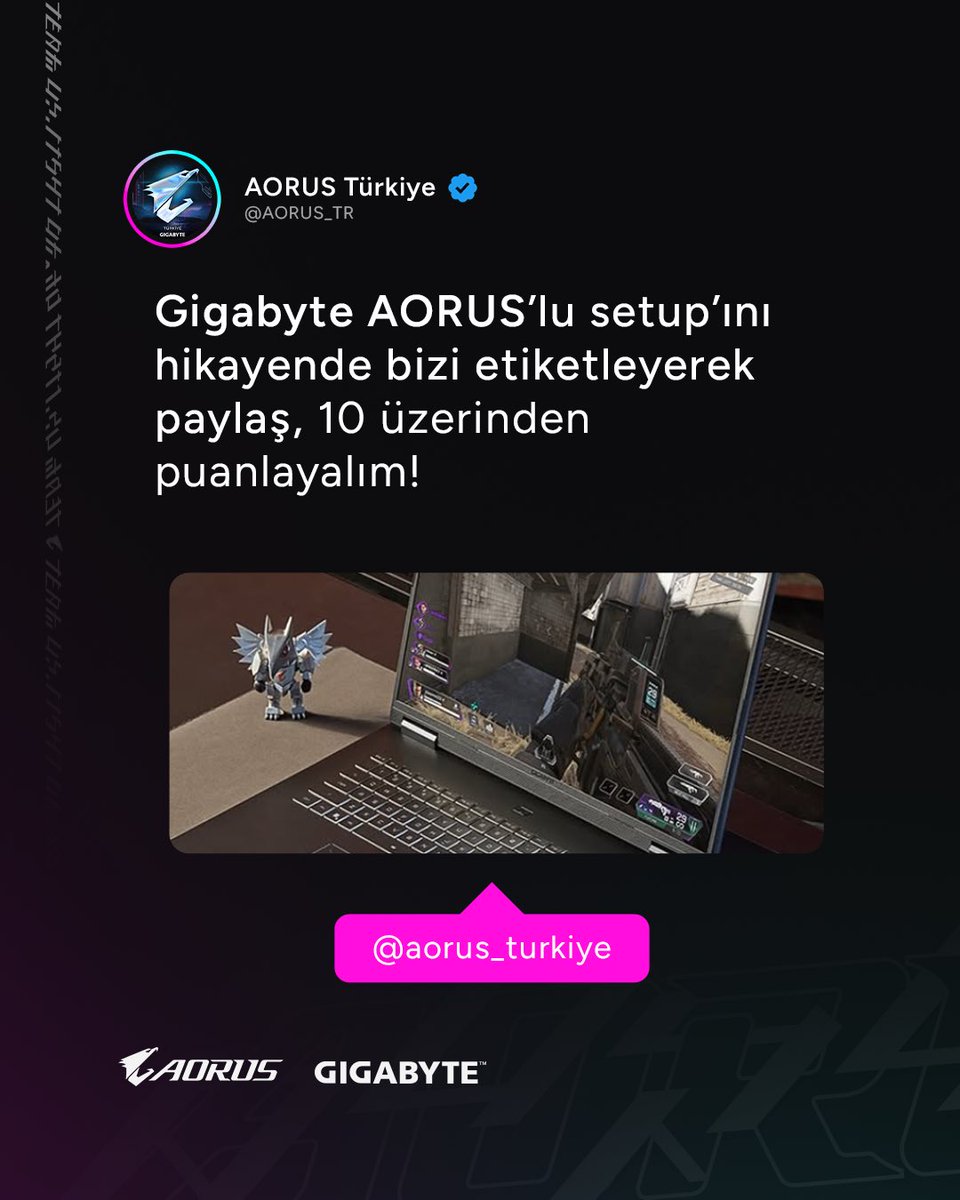 AORUS Türkiye tweet media