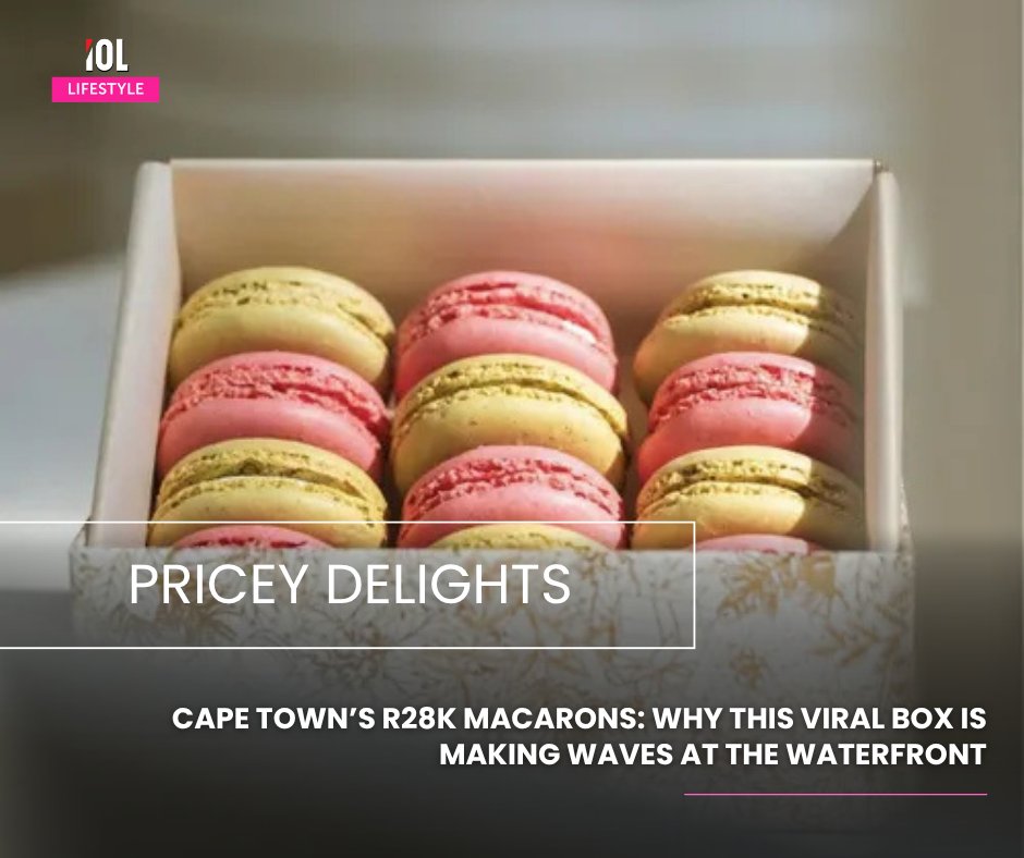 IOL_Lifestyle's tweet image. Cape Town’s R28k macarons are causing a stir at the V&amp;amp;A Waterfront. This luxury dessert box has gone viral, sparking debate over indulgence vs extravagance, and turning heads across the city.
#CapeTown #Macarons #LuxuryTreats #ViralBuzz
Read on tinyurl.com/44htmc4p