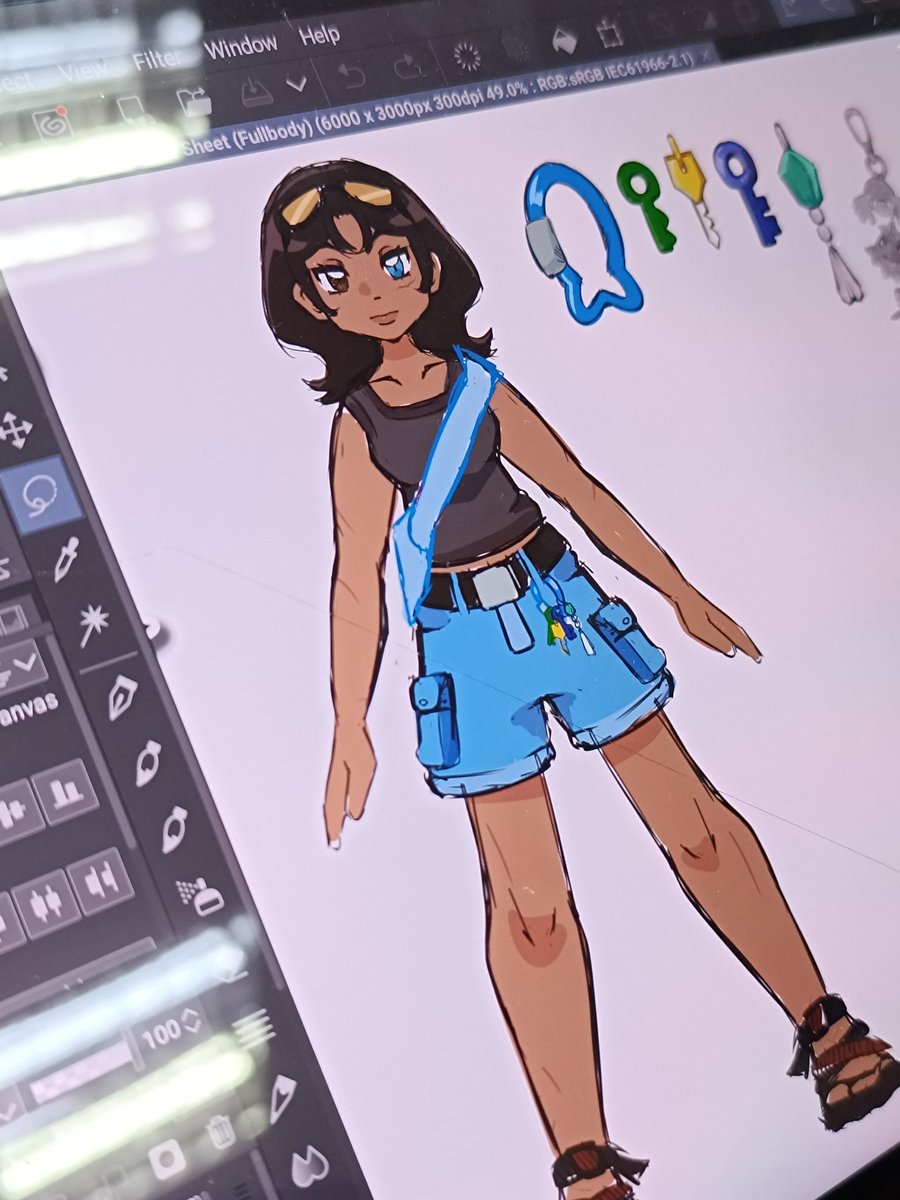 another pokemon trainer ref sheet comm ~!! #wip #vgencomm