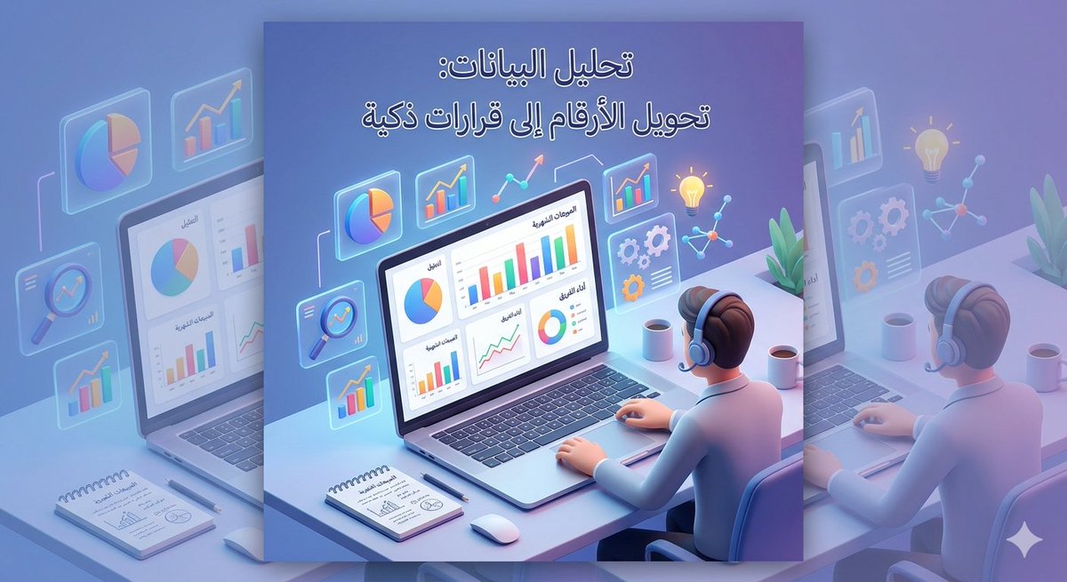 AhlHamsan's tweet photo. البيانات ليست مجرد أرقام.. هي القصص التي تخبرنا ماذا يحدث في أعمالنا وكيف نخطط للمستقبل! 📊✨
تحليل البيانات ببساطة هو "تحويل الأرقام الصامتة إلى قرارات ذكية". 
ما هي الأداة المفضلة لديك لتحليل البيانات؟ (Excel, Power BI, Python..) شاركنا ! 👇
#تحليل_البيانات #DataAnalysis https://t.co/Vq9dwe83Ze