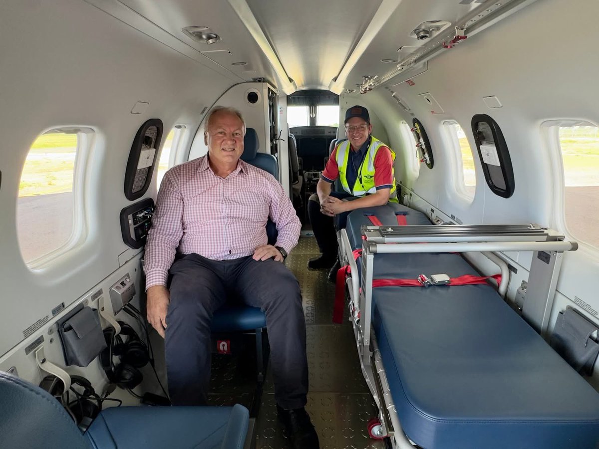 SteveEdgoMLA's tweet photo. The first of Royal Flying Doctor Service SA/NT’s new aircraft have arrived!

Pilot Michael Jarman ferried the aircraft all the way to #AliceSprings from Switzerland and it was fantastic to catch up with him and the team from #RFDS to see it in person in #TennantCreek!

To find out more about the new aircraft visit https://t.co/kMMOsdvvNz