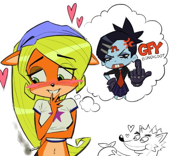 Poopmallows's tweet photo. #ninacortex #cocobandicoot https://t.co/5hj1M8EEFE