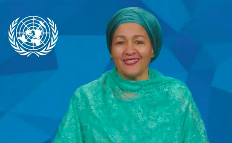 IISD_ENB's tweet image. At @UNMountains @UN Deputy Secretary-General @AminaJMohammed stresses that what happens in #Mountains is felt far beyond them – protecting them is essential for #SustainableDevelopment &amp;amp; must be done in ways that respect #localcommunities and #IndigenousPeoples. #MountainsMatters