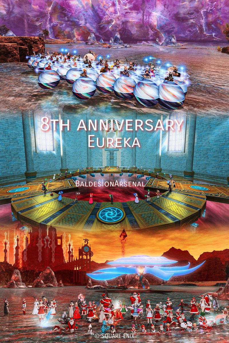 ■■ BA開催のお知らせ ■■ 

明日はエウレカ実装8周年ですね🎉
日中のエウレカイベントがなさそうなので、#バルデシオンアーセナル に行きましょう🙌
3/27（金）14:00頃　Gaia

エウレカ好きの皆さんのご参加お待ちしております！
予習済の初見さんも大歓迎です🌿

GaiaのBA開催情報はこちらでも↓