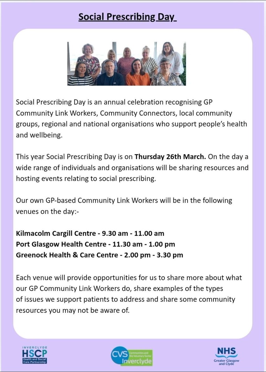 Inverclyde's Community Link Workers tweet media