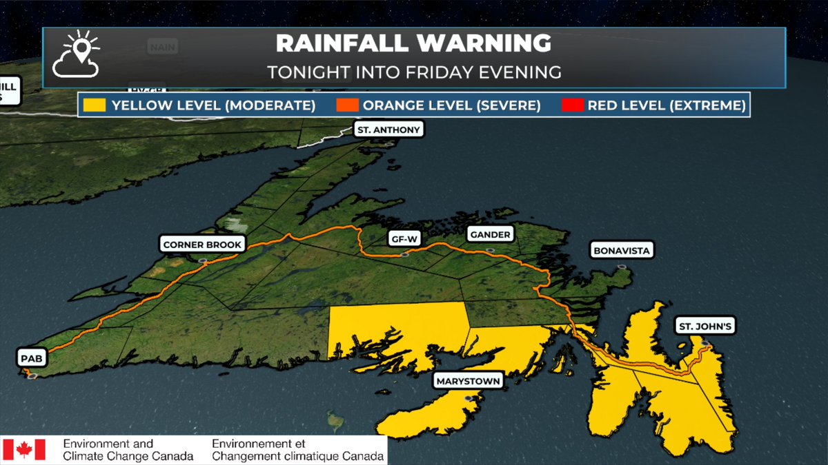 Yellow Level Rainfall and Wind Warnings have been issued by Environment ...