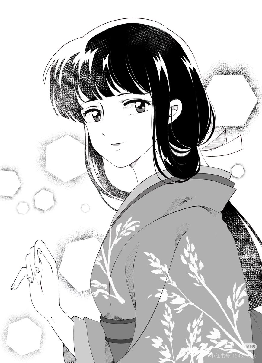 💙
画师：花栗猪
#kikyo #inuyasha #桔梗 #犬夜叉