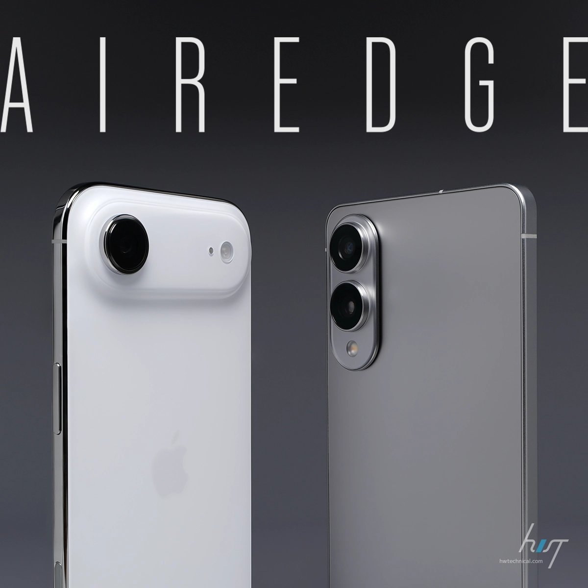 HwTechnical's tweet photo. AIRとEDGE
とろける丸みのiPhoneと硬質でシャープなGalaxy。
iPhone Air / Galaxy S25 Edge は薄型スマホの象徴的存在。 https://t.co/aGybNuZS3T