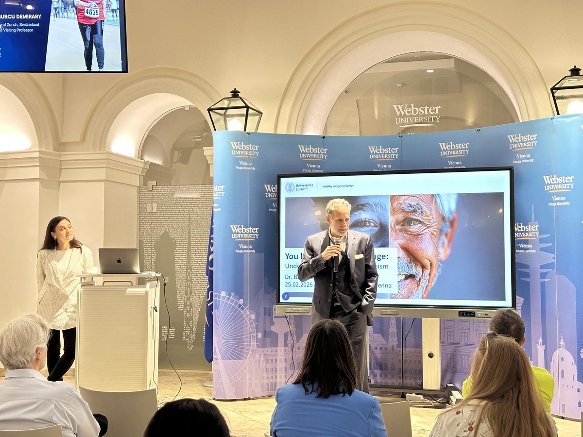 WebsterVienna's tweet photo. Last month, Webster Vienna hosted visiting professor Burcu Demiray (University of Zurich) 🎓✨

Dr. Demiray shared insights on adult development, healthy aging &amp; combating ageism 🧠🌱

Thank you for enriching our community! 🙏 https://t.co/6VFor63qpT