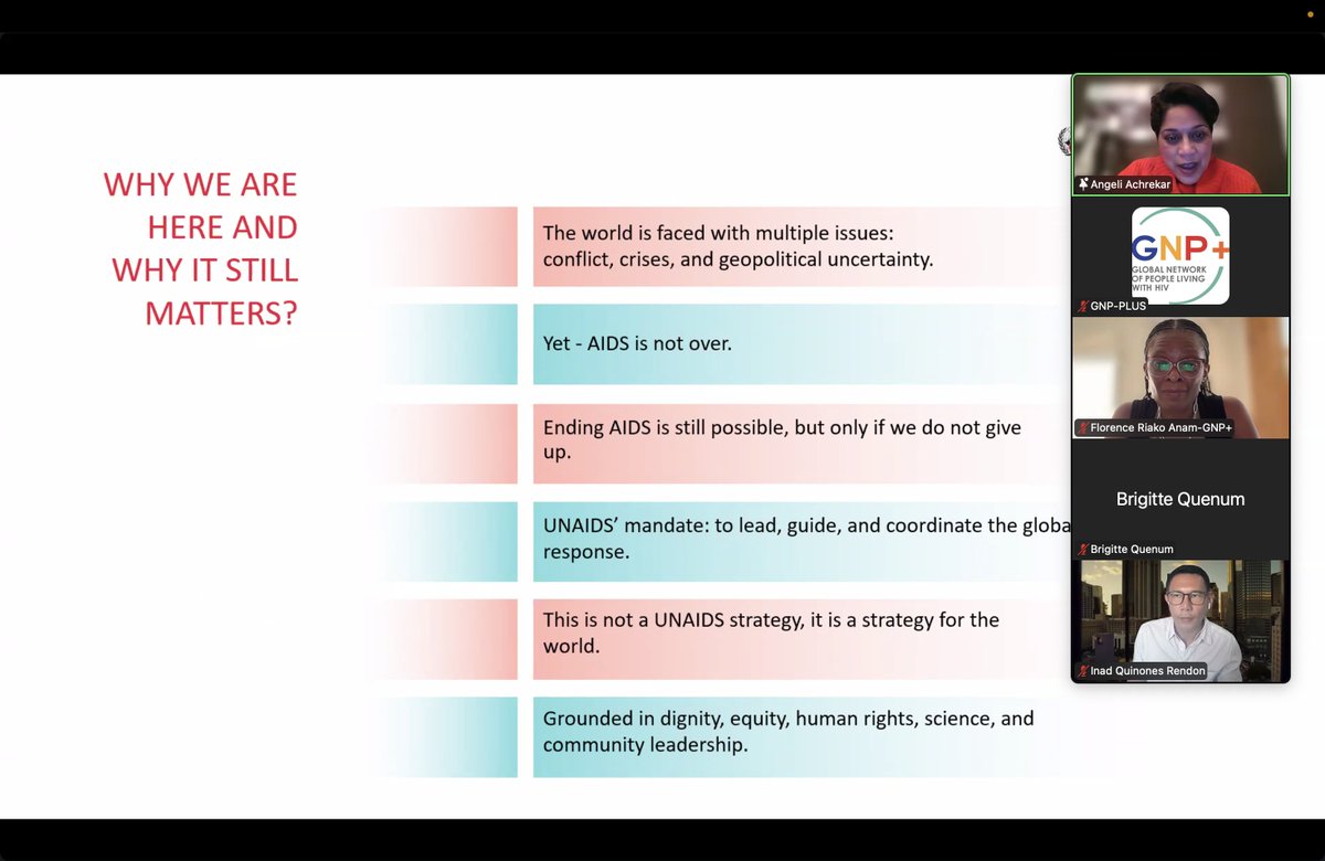 gnpplus's tweet image. "The #GlobalAIDSstrategy is not a strategy for @UNAIDS, it's a strategy for the world, what we need to end #AIDS as a public heath threat." @AchrekarAngeli