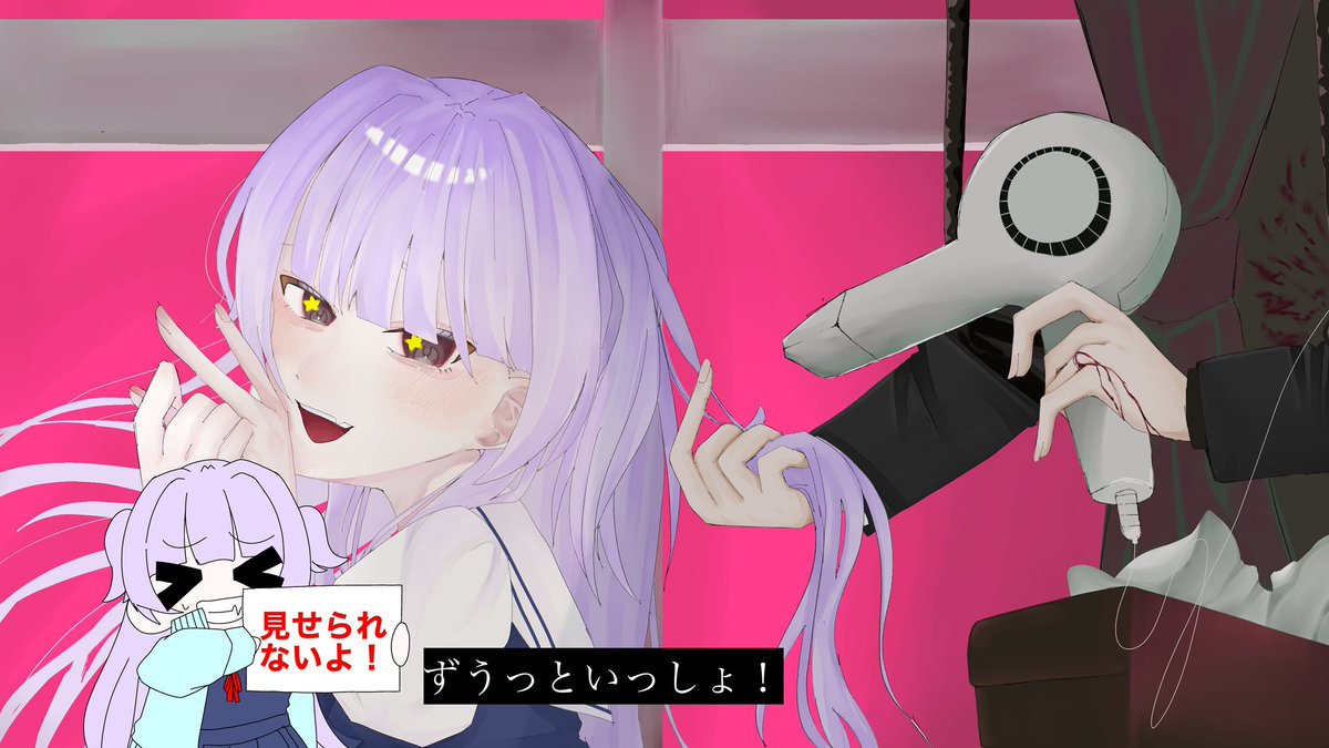 Ch1s_a's tweet photo. 私はハーフツインテール用に短い毛を作ってる派閥の人間
なので降ろすと1枚目みたいに短い毛が発生するし
ツインテールにし���ら2枚目みたいにハーフツインテール用の毛が出てくる派👐 https://t.co/ocHphzj5mQ
