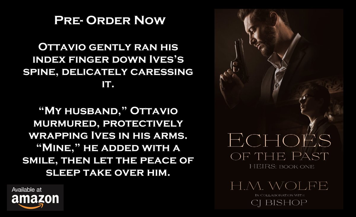 HMWolfe3's tweet photo. AVAILABLE FOR PREORDER!!!
ECHOES OF THE PAST (HEIRS BOOK ONE)
https://t.co/jLwPoM9Ay1
💖MM and MM+ love scenes
😍Cute kids and babies
🖤Soulless villains
📚Lots of books
🐈A white, fluffy cat named Snow White and her 4 kitties
🐾A black, calm, Main Coon tomcat named Sansone https://t.co/ihnnhtKvxQ