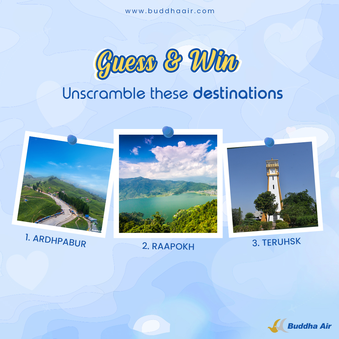 AirBuddha's tweet photo. Think you know your destinations? ✈️💙
Unscramble these and prove it 👇 https://t.co/cvR8IlouRP