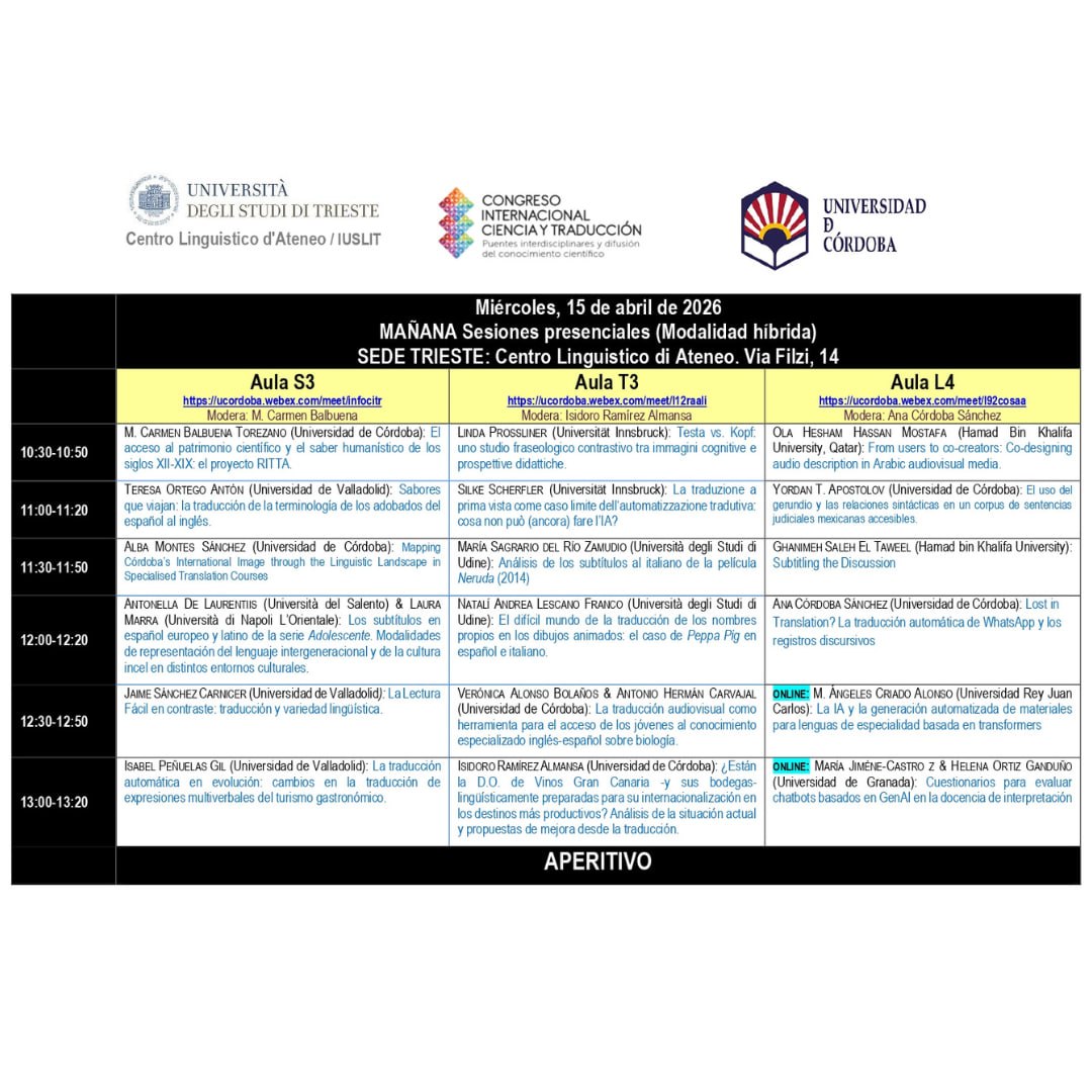 Congreso Ciencia y Traducción tweet media