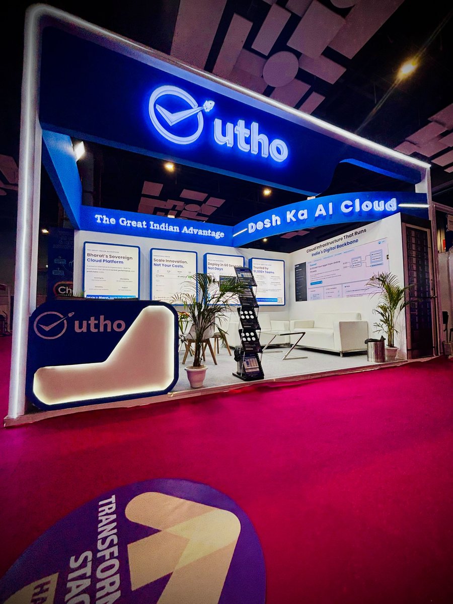 manoj_dhanda's tweet photo. Started with a vision to make cloud accessible for every Indian business 🇮🇳

Today, proud to see people believe in Desh Ka Cloud ❤️

#ConvergenceIndia2026 showed - Bharat is ready for a self-reliant cloud future.

Jai Hind 🇮🇳

#DeshKaCloud #Utho #DigitalIndia https://t.co/kQbIMI9Csv