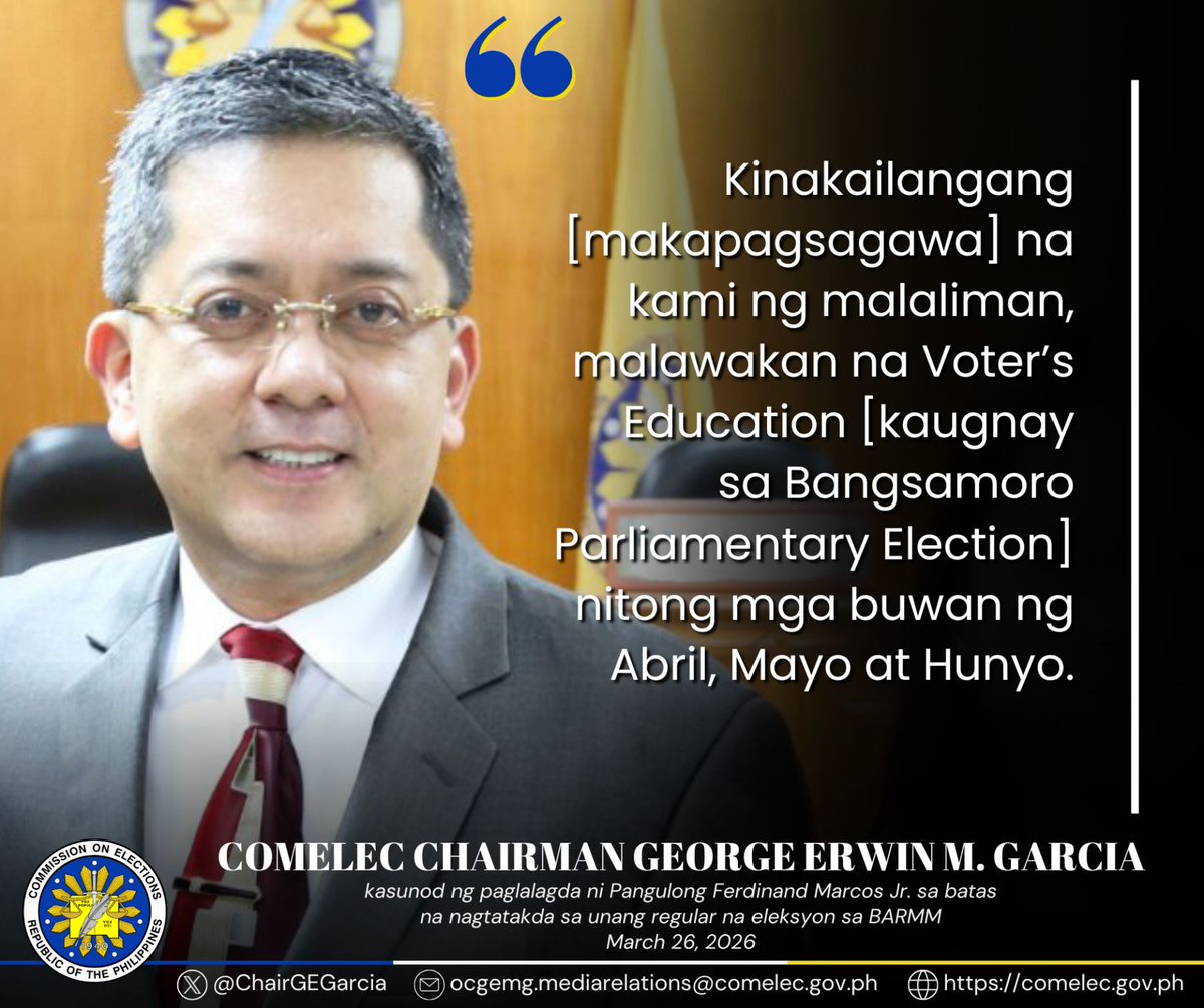 Chairman George Erwin M. Garcia tweet media