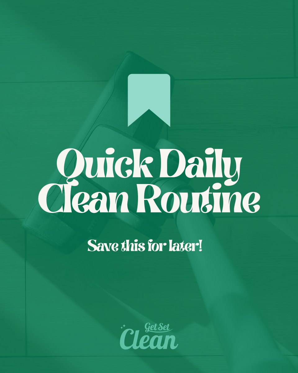 Get_Set_Clean's tweet image. Spend 10 minutes each day:
• Wipe surfaces
• Tidy living areas
• Put away clutter

Keeps your home consistently fresh. Save this one! 💾

#getsetclean #cleaningtips #cleaningcompany #londoncleaners #londoncleaningcompany