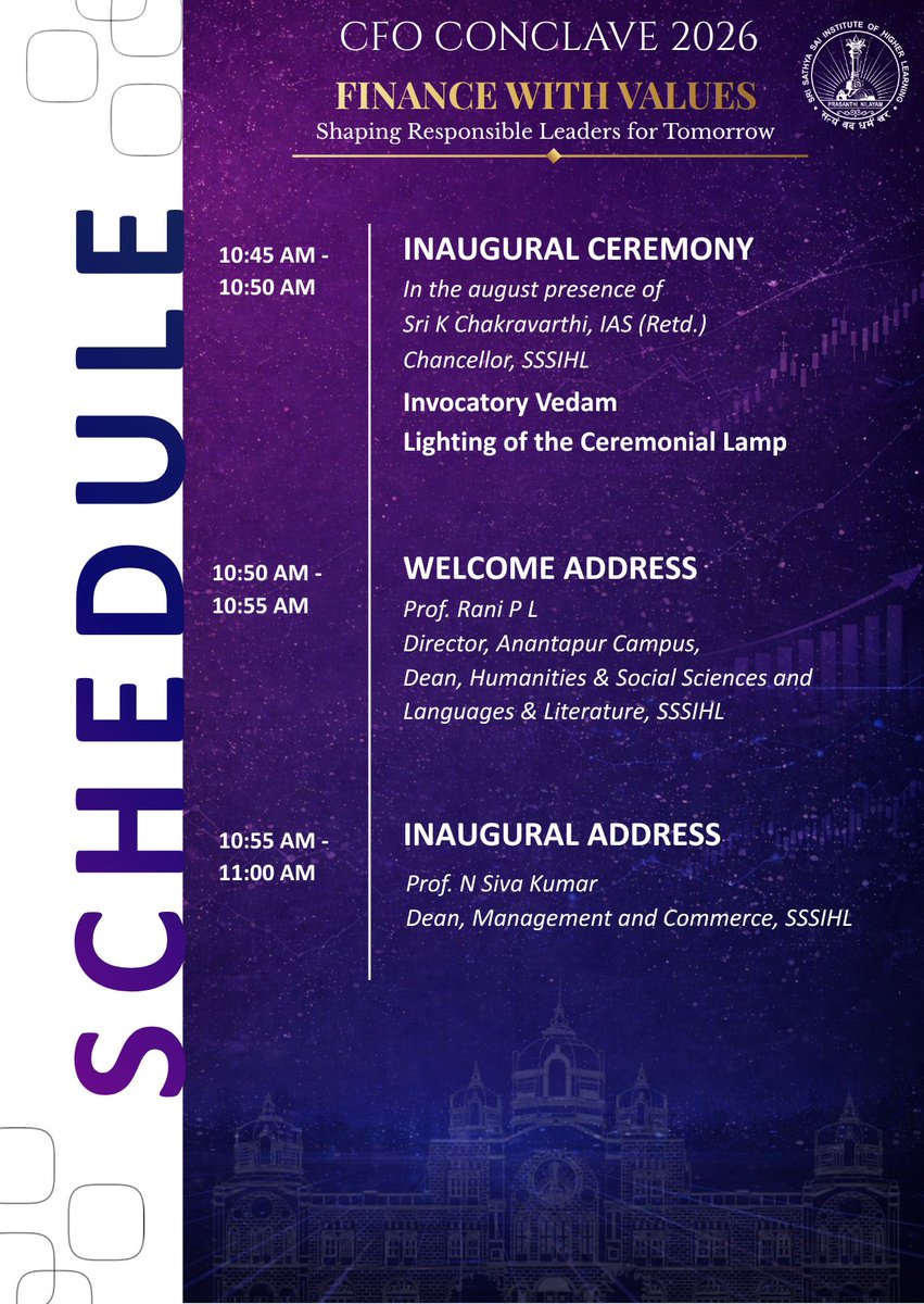 Sri Sathya Sai Institute of Higher Learning tweet media