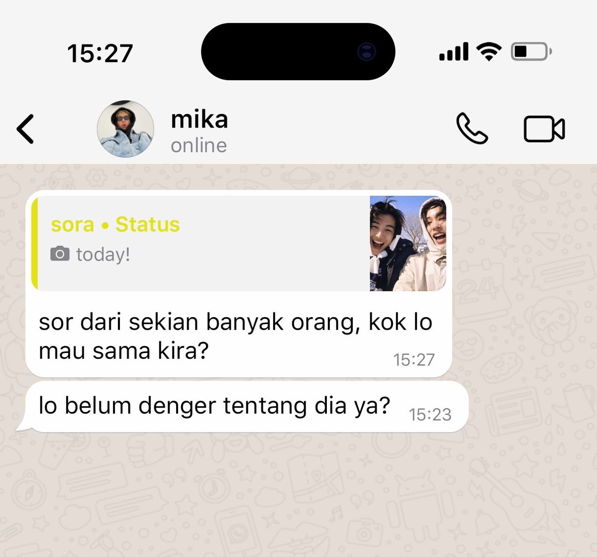 #keonhyeon short au

——a short story about trying to trust each other, while other people’s opinions slowly break their communication.