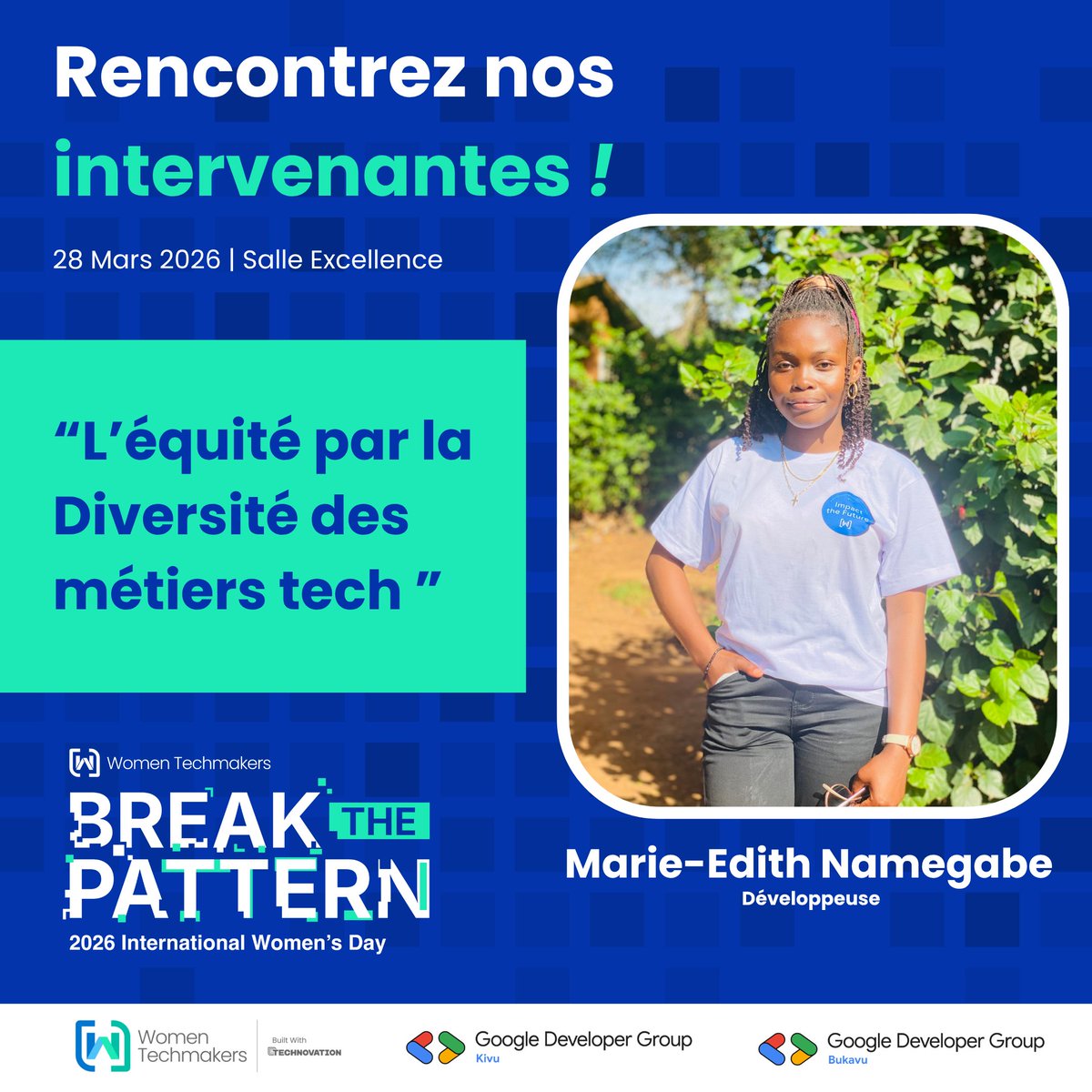 Women Techmakers Kivu (#IWD2026 #BreakThePattern) tweet media