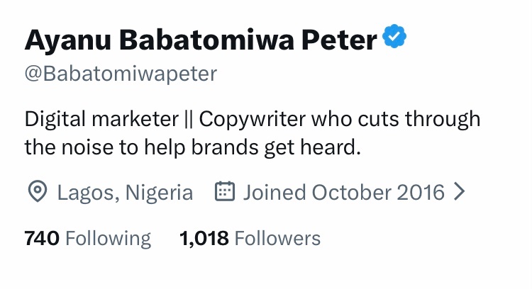 Ayanu Babatomiwa Peter tweet media