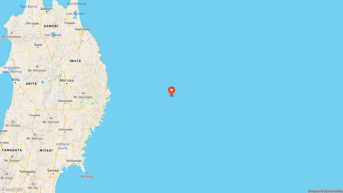 RapidQuakeAlert's tweet photo. [🚨] Earthquake Final Data: A magnitude 6.5 #earthquake #地震 with an intensity of 4 has occured 三陸沖 (Off the coast of Sanriku) with a depth of 20km at 03/26 23:18 JST. #japan https://t.co/K1bRWLxT5c