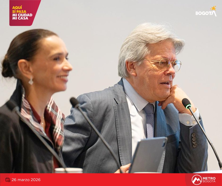 #AEstaHora, nuestro gerente general, <a href="/JoseLeoNarvaezM/">Leonidas Narvaez</a>, presenta a los afiliados de la Cámara Colombiana de la Infraestructura <a href="/camaradelainfra/">Cámara Colombiana de la Infraestructura</a>, los aspectos técnicos del proyecto de la Línea 2 del Metro de Bogotá 🚇 y los términos más relevantes del proceso de Licitación Pública