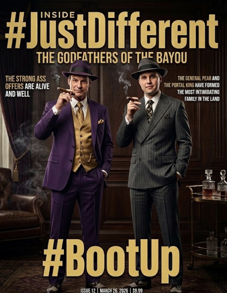AllGeaux's tweet photo. LSU was not in the College Football Playoffs but was arguably the biggest story in the sport. 

LSU is not in the NCAA Tournament but has arguably become the biggest story in the sport. 

#JustDifferent #BootUp https://t.co/5YX8qwRRqA