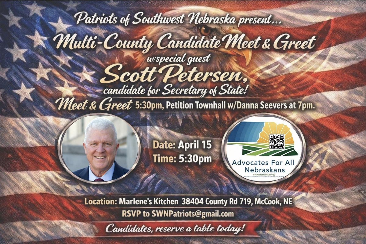Scott Petersen for Nebraska Secretary of State tweet media